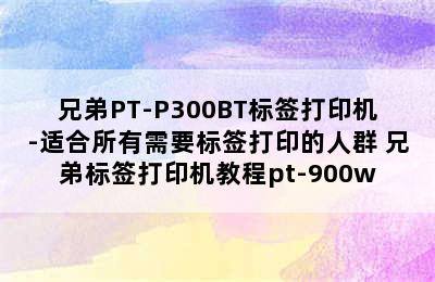 兄弟PT-P300BT标签打印机-适合所有需要标签打印的人群 兄弟标签打印机教程pt-900w